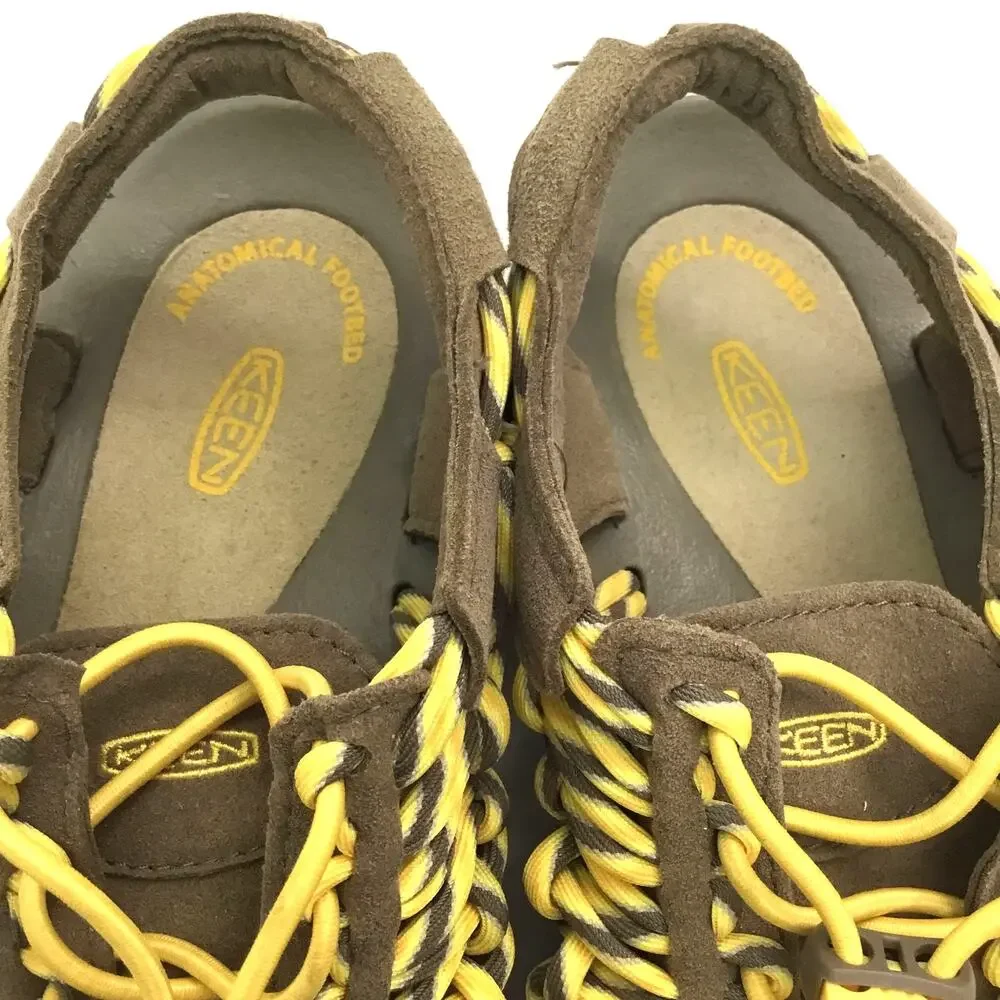 KEEN Uneek Hiking Sandals Shoes Womens (Waterproof) US 7 Yellow and Brown